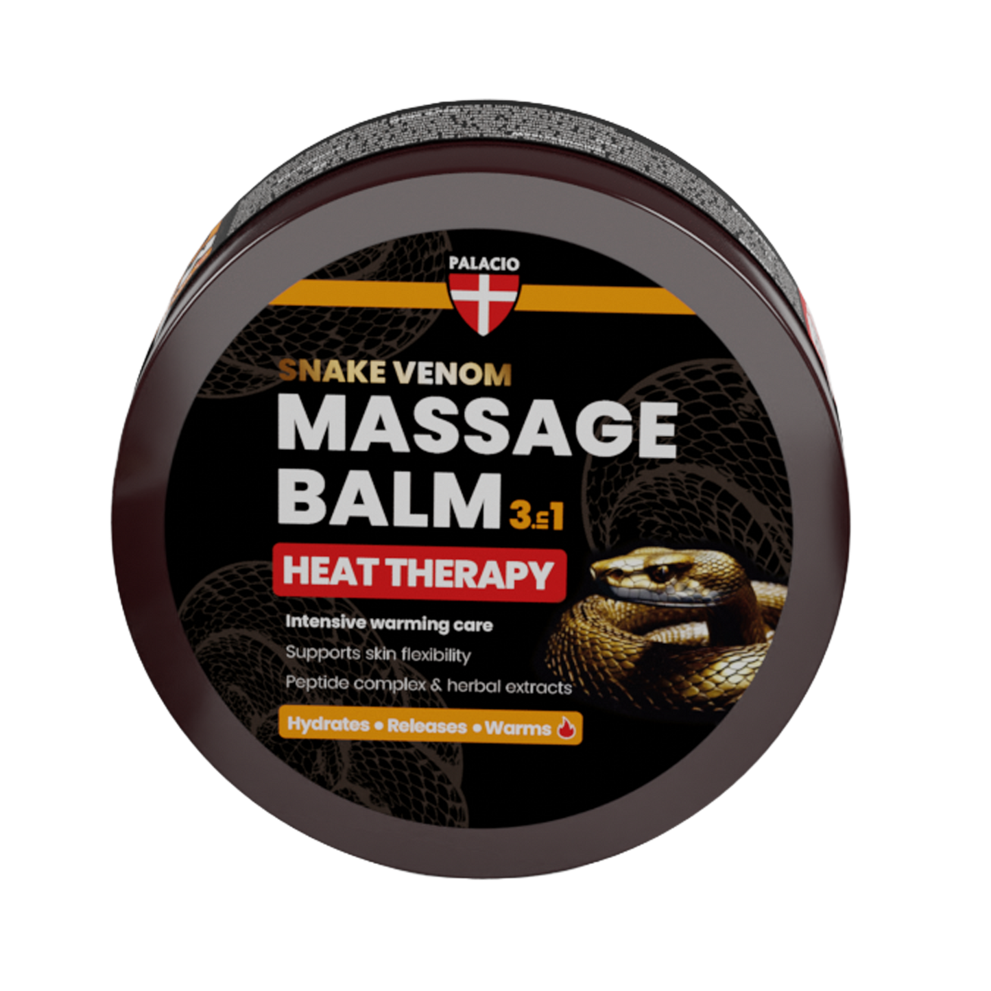 PALACIO Massage Balm Heat 3-in-1 Warming with Snake Venom 300 ml