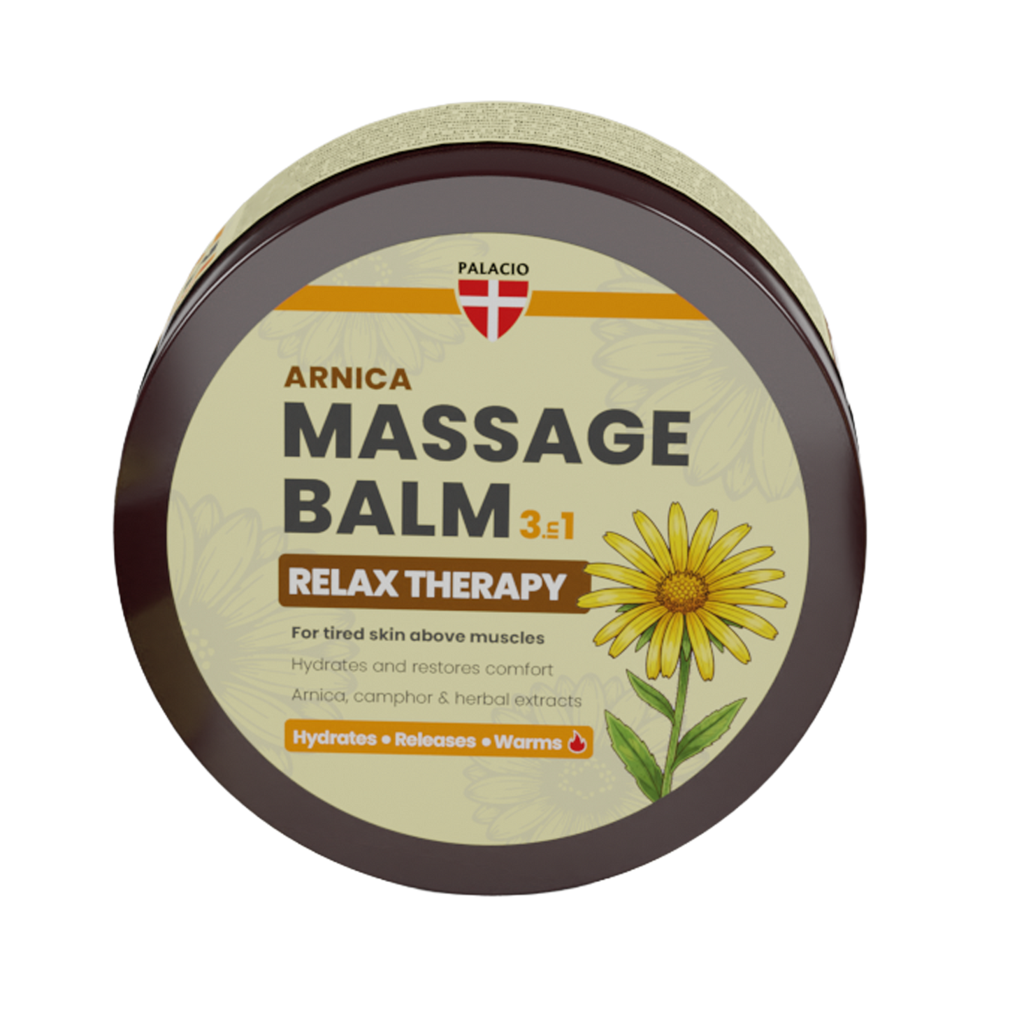PALACIO Massage Balm Relax 3-in-1 Warming with Arnica & Camphor 300 ml