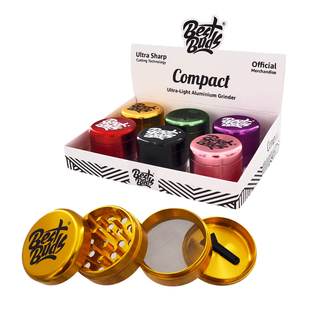 Best Buds Compact Ultra-Light Aluminium Grinder 4 Parts - 50mm