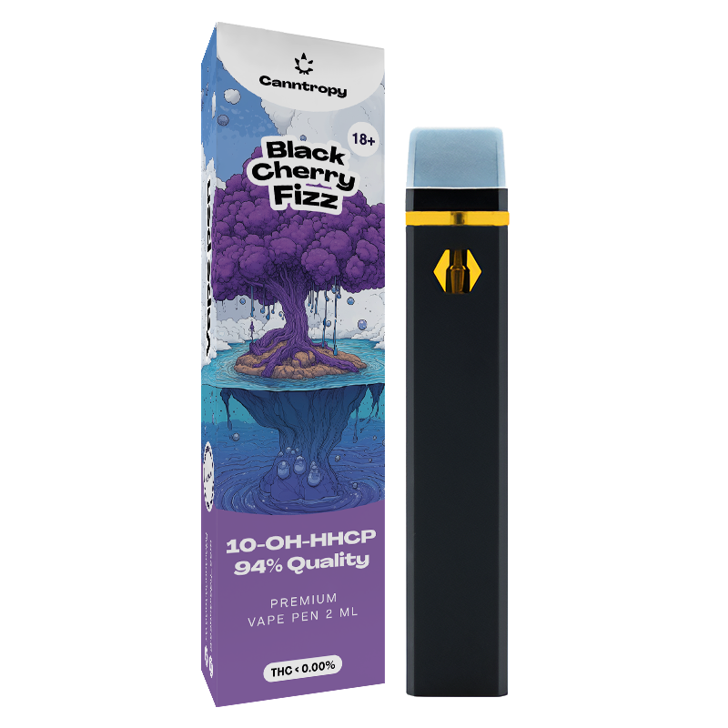 Canntropy 10-OH-HHCP Vape Pen Black Cherry Fizz, 10-OH-HHCP 94% Quality, 2 ml