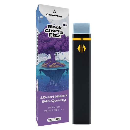 Canntropy 10-OH-HHCP Vape Pen Black Cherry Fizz, 10-OH-HHCP 94% Quality, 2 ml