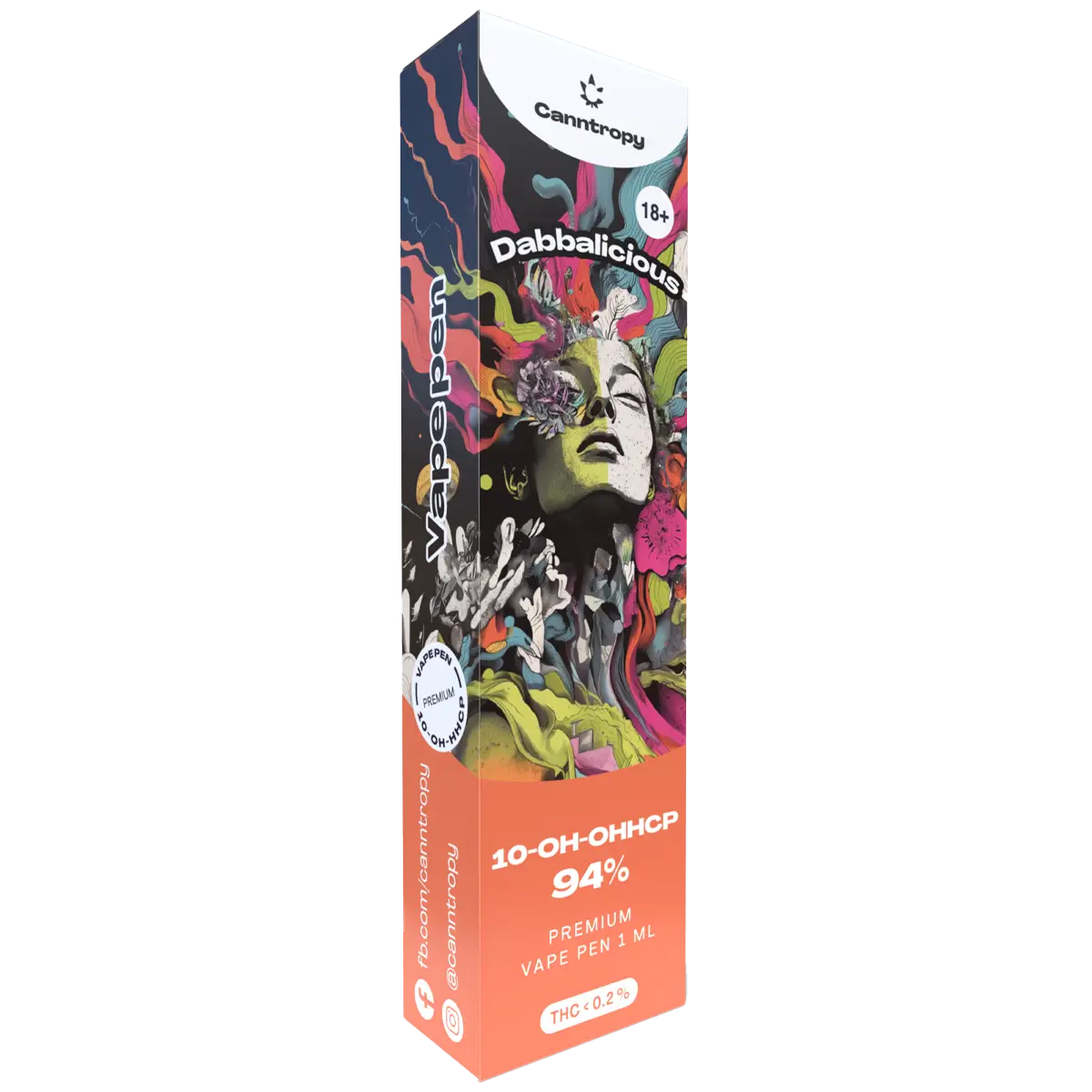 Canntropy 10-OH-HHCP Vape Pen Dabbalicious, 10-OH-HHCP 94% quality, 1 ml