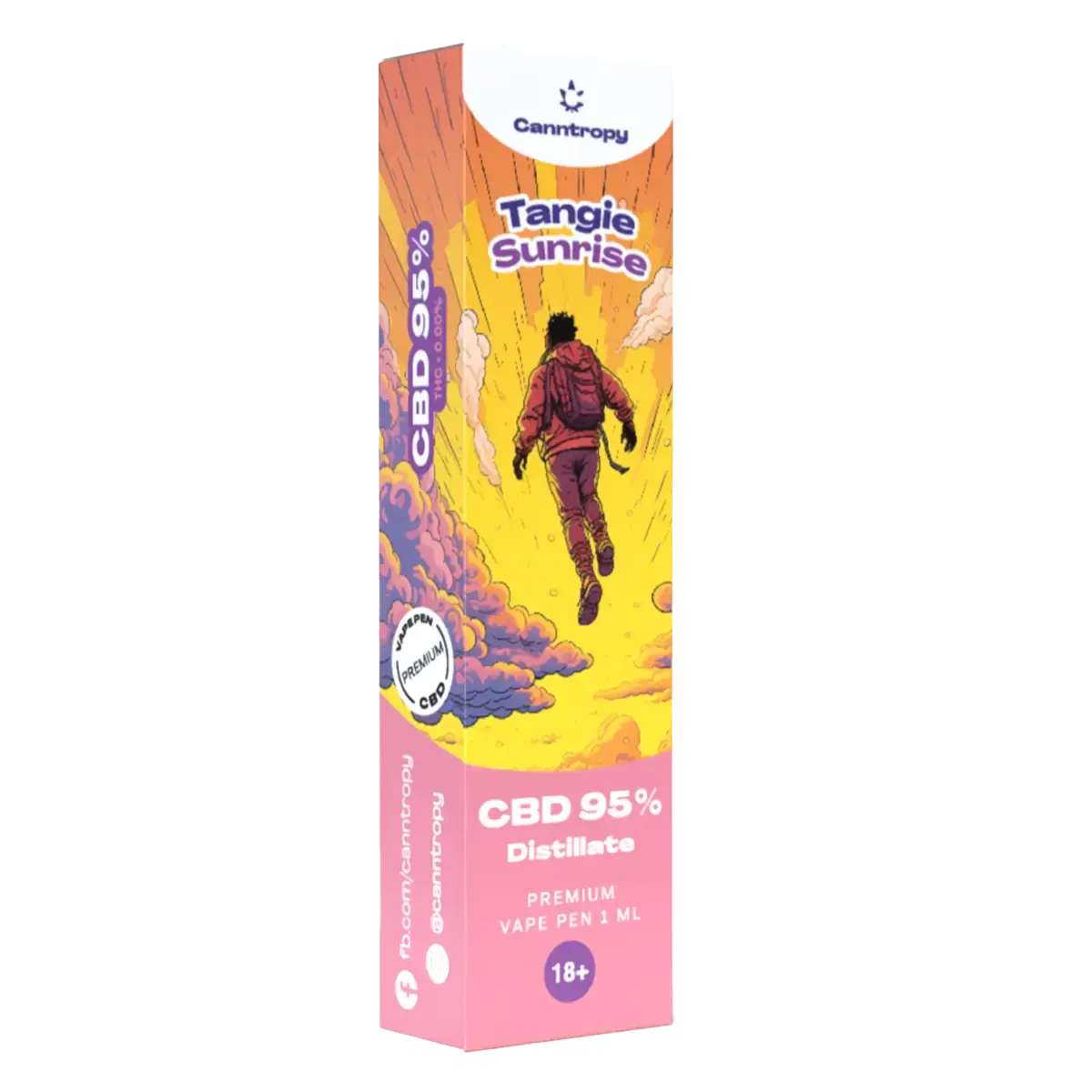 Canntropy CBD Disposable Vape Pen Tangie Sunrise, CBD 95 %, 1 ml
