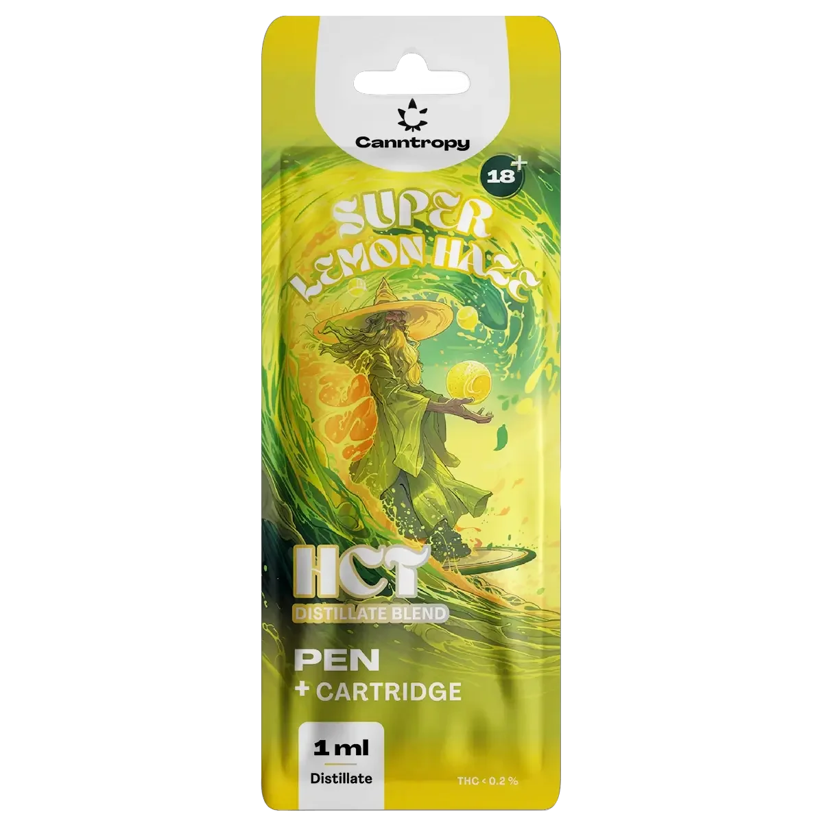 Canntropy HCT Pen + Cartridge Super Lemon Haze, HCT 10 %, 1 ml