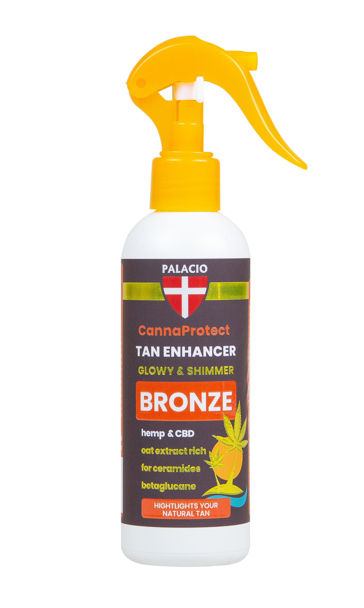 PALACIO CannaProtect Tan Enhancer Bronze with Hemp 200 ml