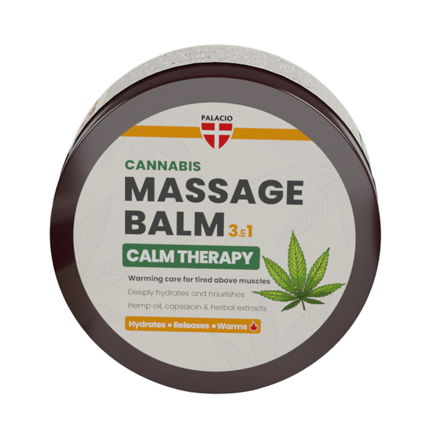 PALACIO Massage Balm Calm 3-in-1 Warming with Hemp Oil 300 ml