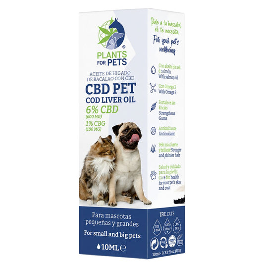 Plants for Pets CBD Cod Liver Oil 6% CBD + 1% CBG – 10 ml